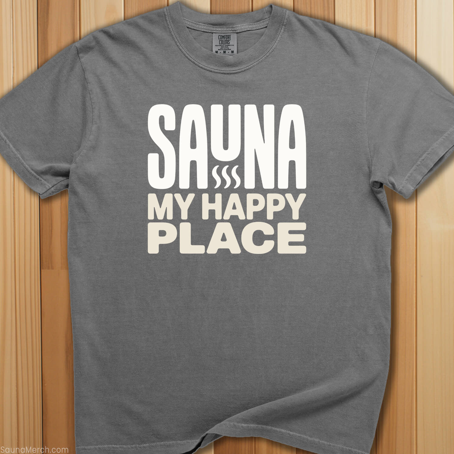 Sauna My Happy Place T-Shirt - SaunaMerch