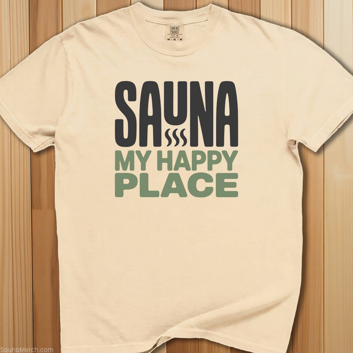 Sauna My Happy Place T-Shirt - SaunaMerch