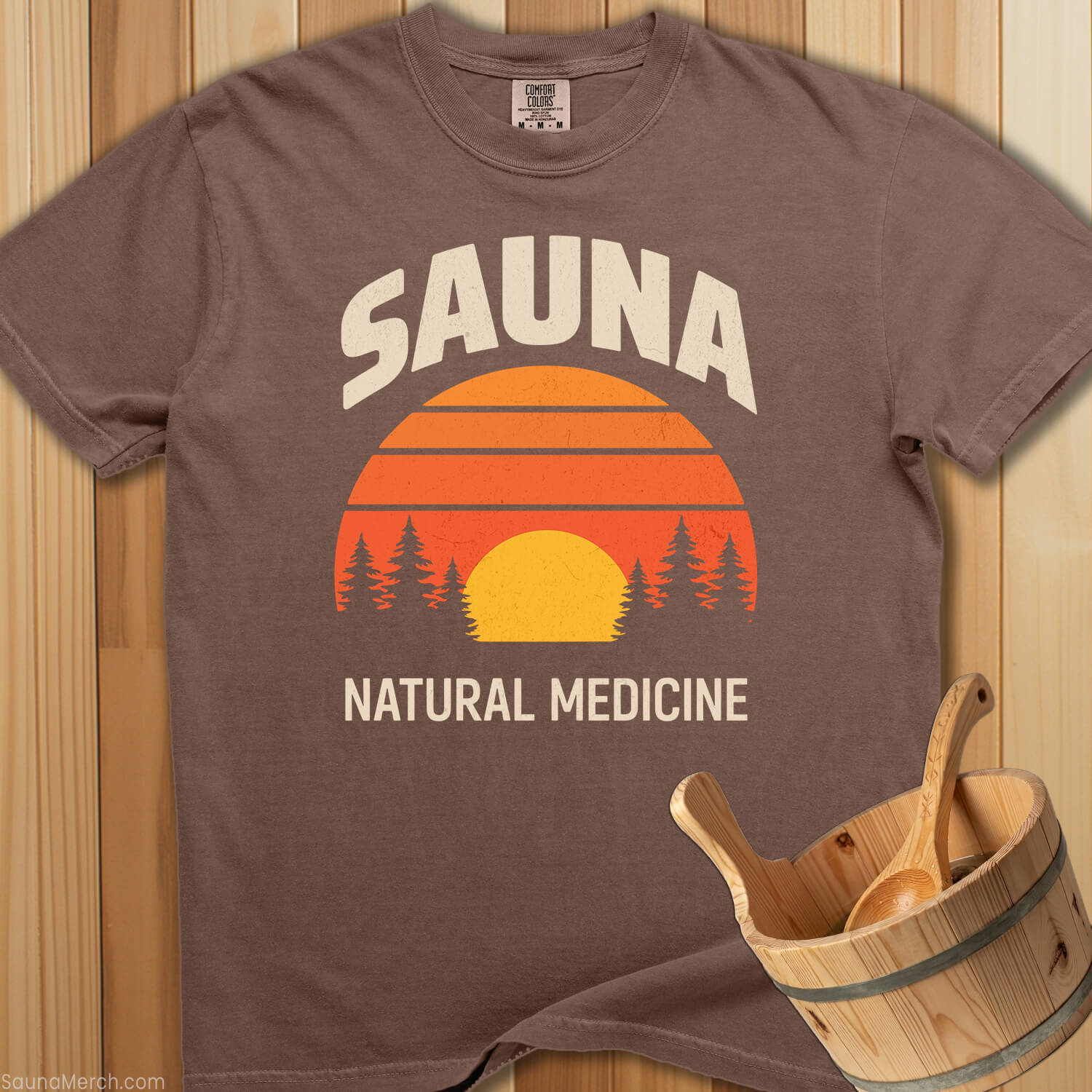 Sauna Natural Medicine T-Shirt - SaunaMerch