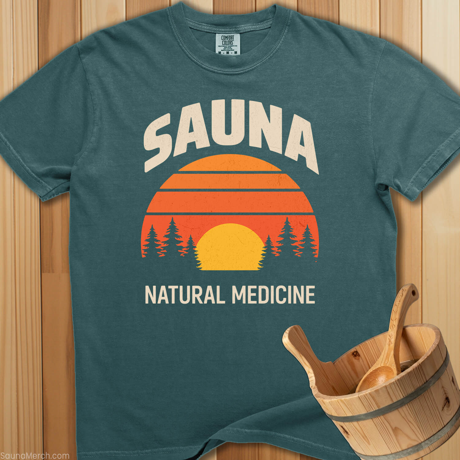 Sauna Natural Medicine T-Shirt - SaunaMerch