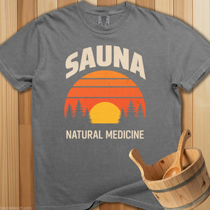 Sauna Natural Medicine T-Shirt - SaunaMerch