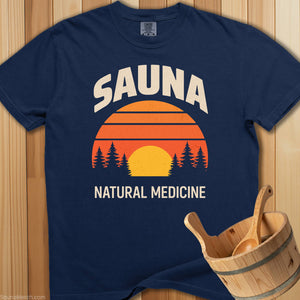 Sauna Natural Medicine T-Shirt - SaunaMerch