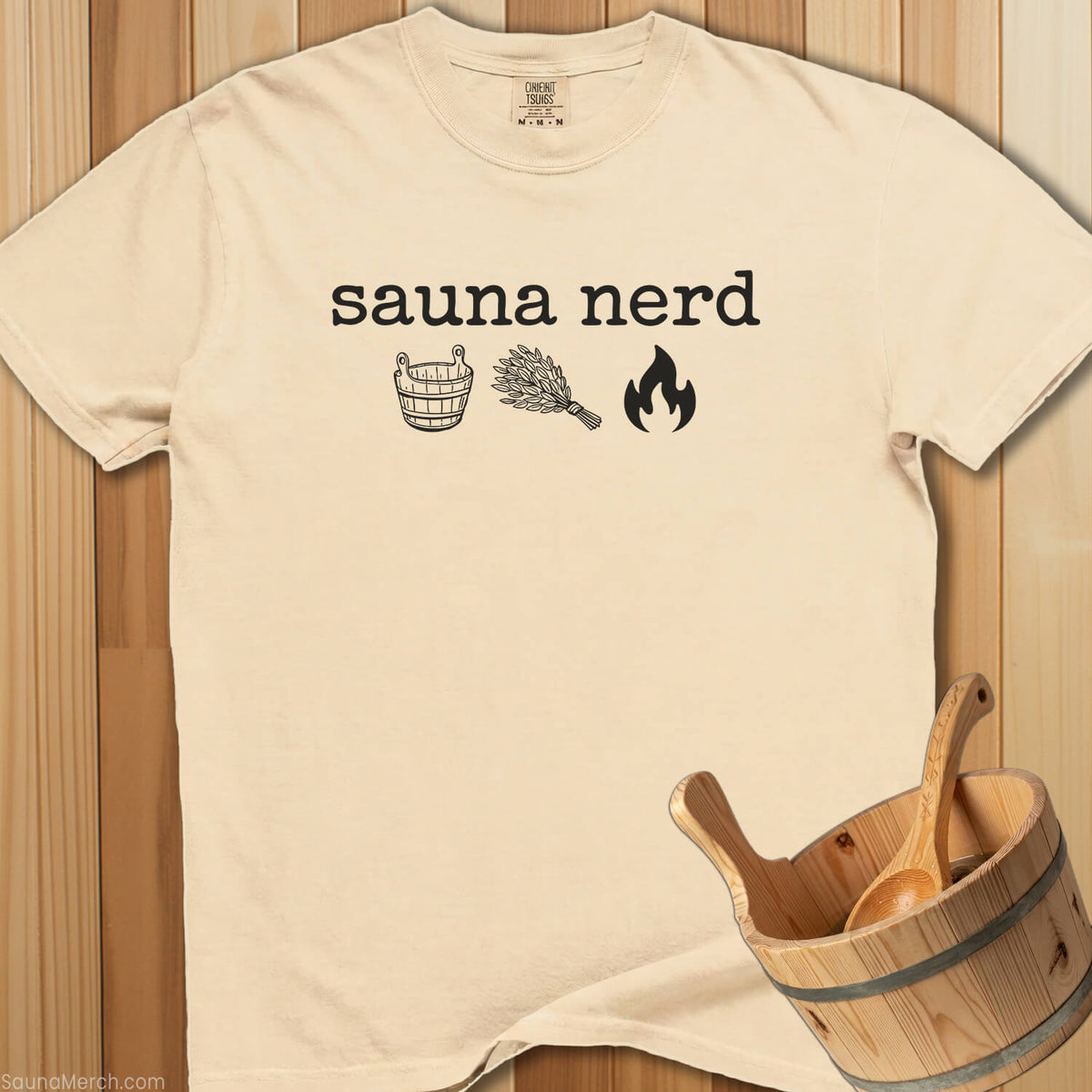 Sauna Nerd T-Shirt - Ivory