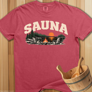 Sauna On Lake T-Shirt - SaunaMerch