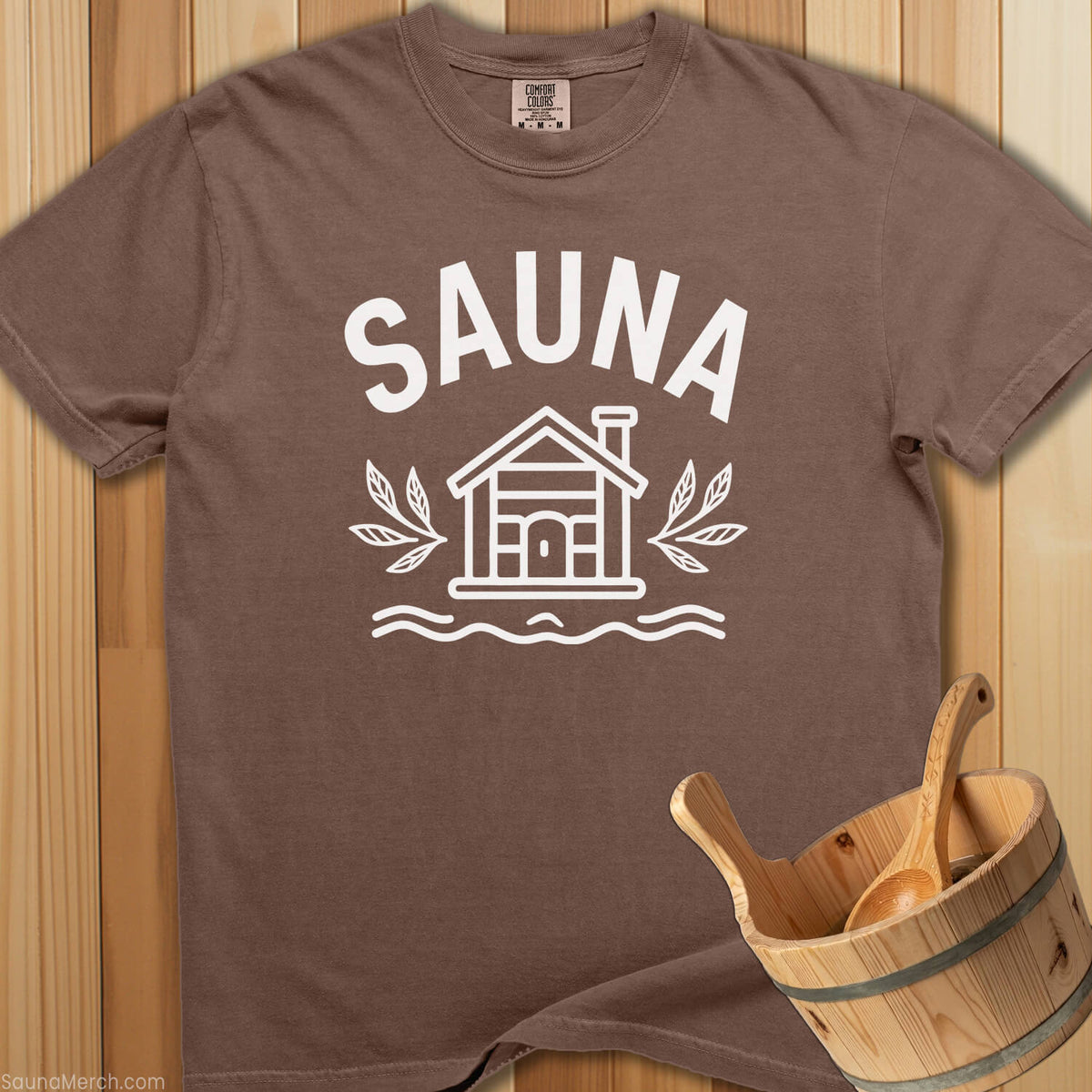 Sauna Outside Sauna T-Shirt - SaunaMerch