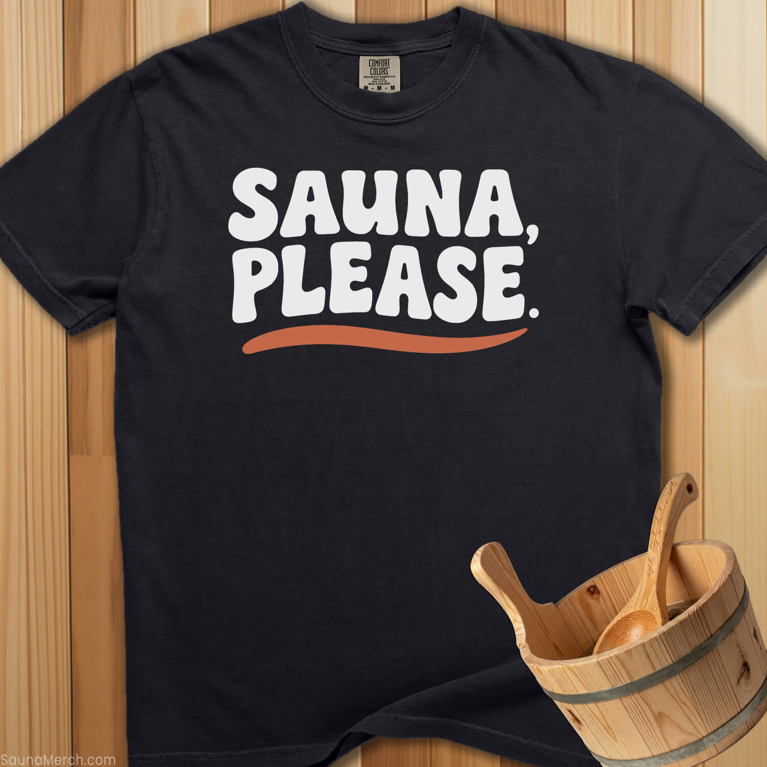 Sauna Please T-Shirt - Black