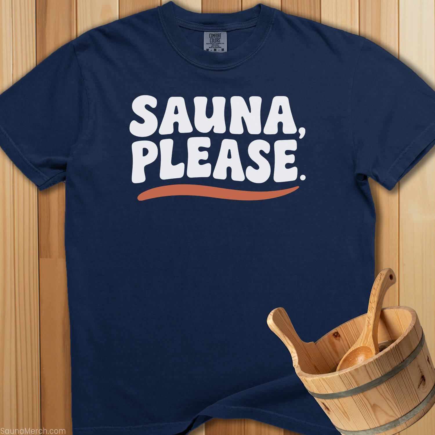 Sauna Please T-Shirt - Navy