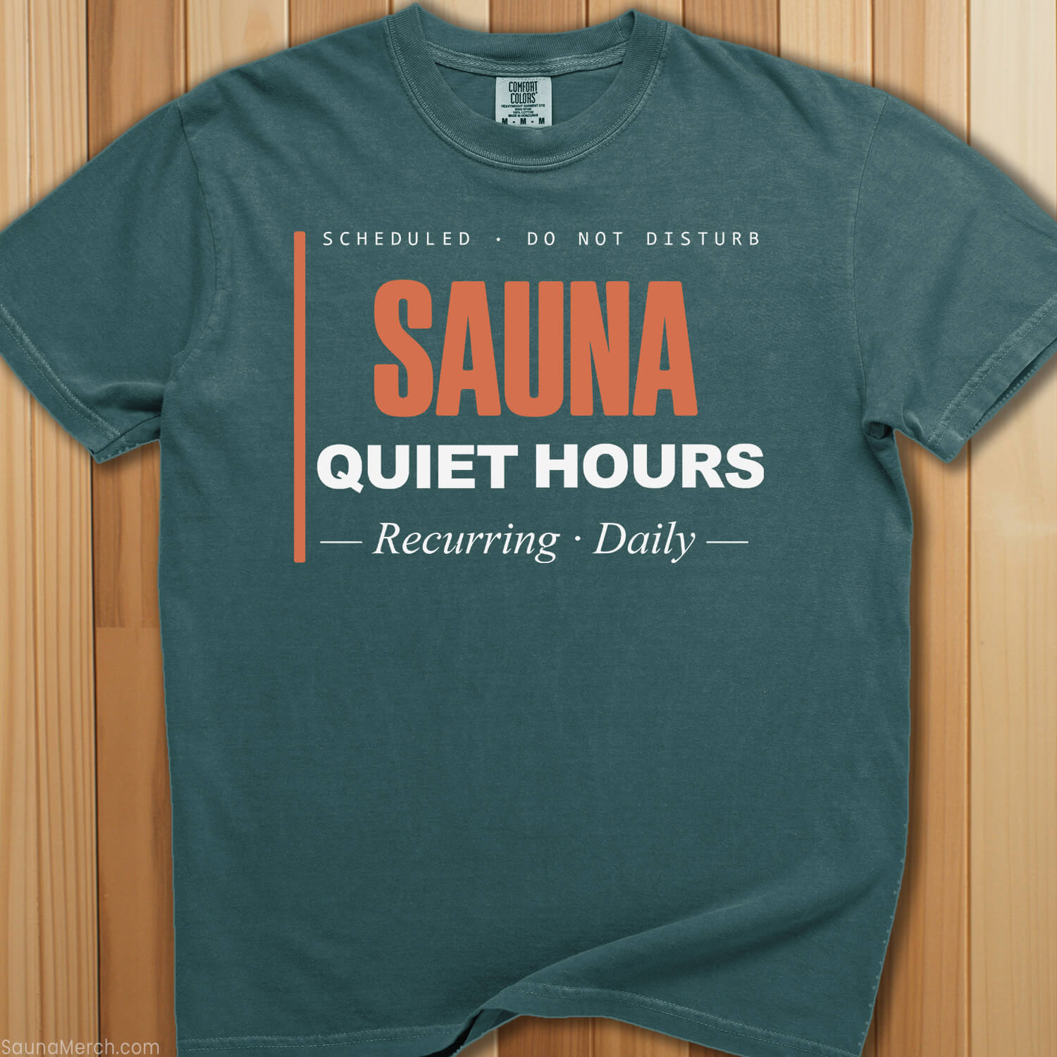 Sauna Quiet Hours T-Shirt - SaunaMerch