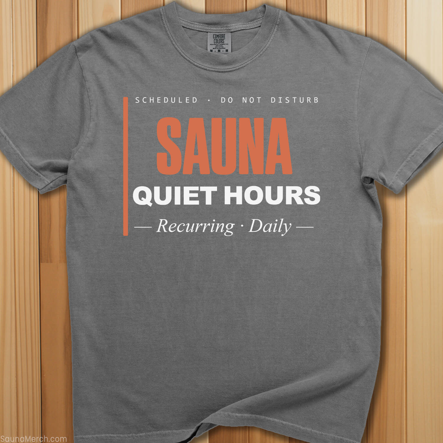 Sauna Quiet Hours T-Shirt - SaunaMerch