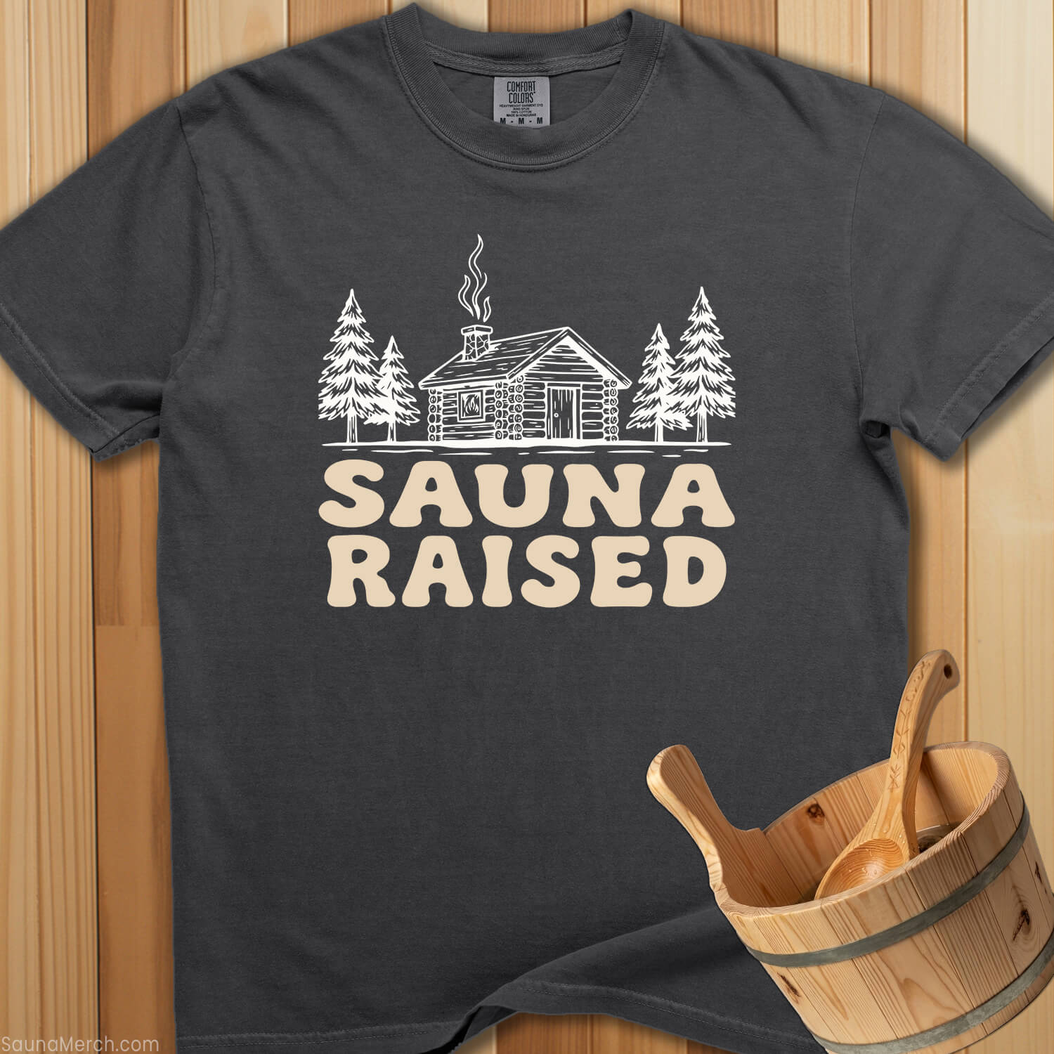 Sauna Raised T-Shirt - SaunaMerch