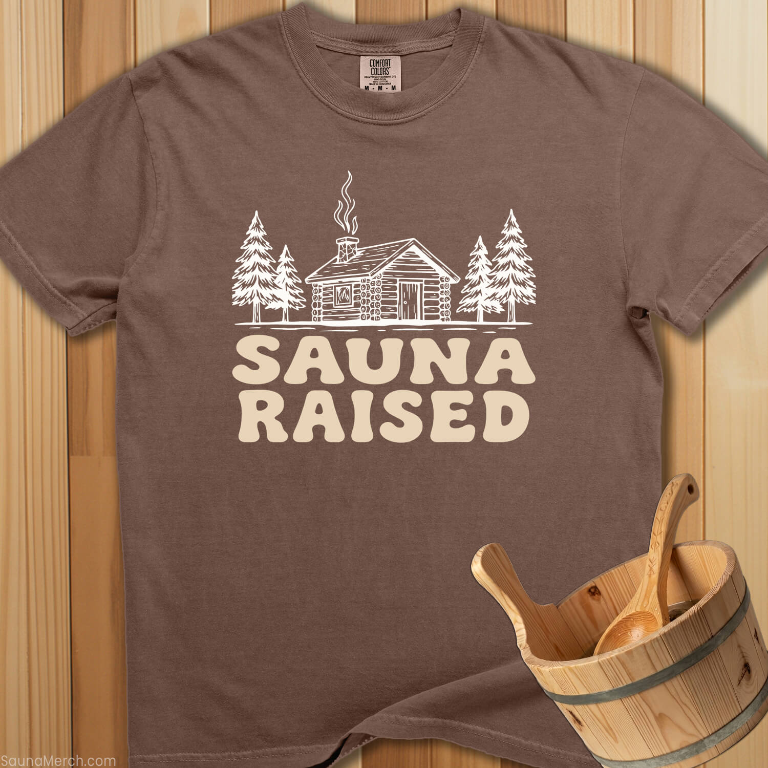 Sauna Raised T-Shirt - SaunaMerch
