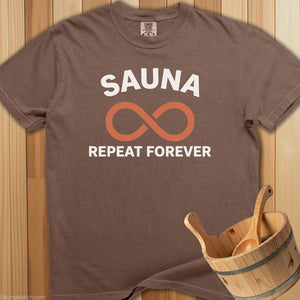 Sauna Repeat Forever T-Shirt - SaunaMerch