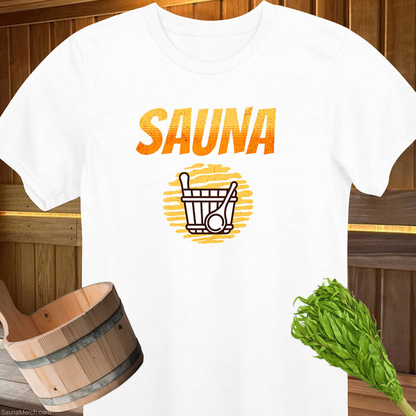 Retro Sauna Bucket Vibes T-Shirt