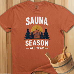 Sauna Season All Year T-Shirt - SaunaMerch