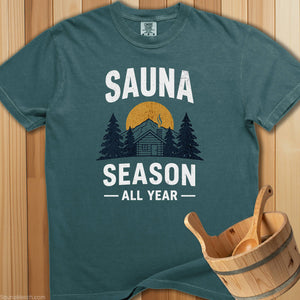 Sauna Season All Year T-Shirt - SaunaMerch