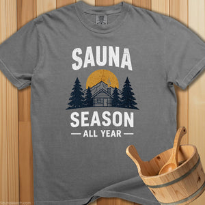 Sauna Season All Year T-Shirt - SaunaMerch