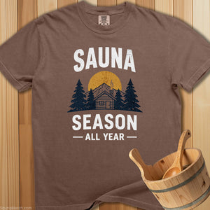 Sauna Season All Year T-Shirt - SaunaMerch