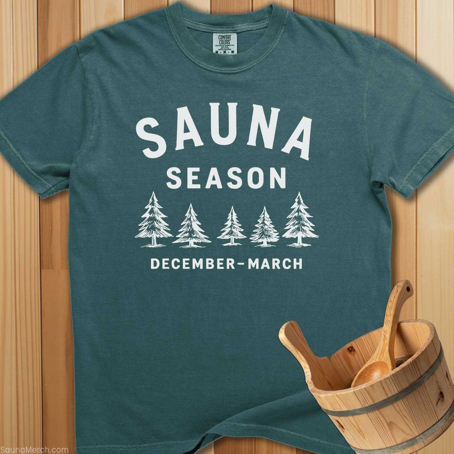 Sauna Season December T-Shirt - SaunaMerch