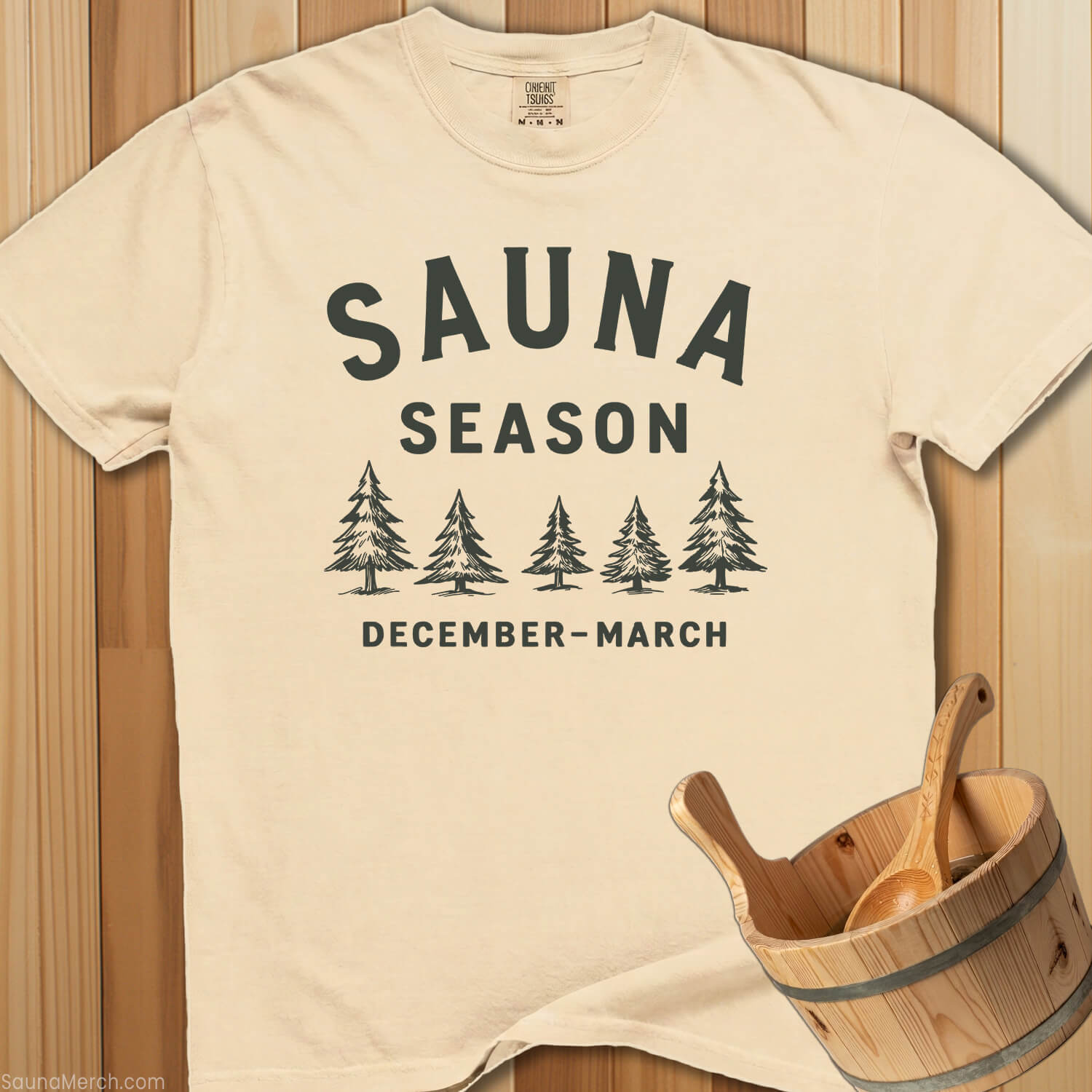 Sauna Season December T-Shirt - SaunaMerch