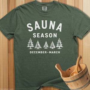 Sauna Season December T-Shirt - SaunaMerch