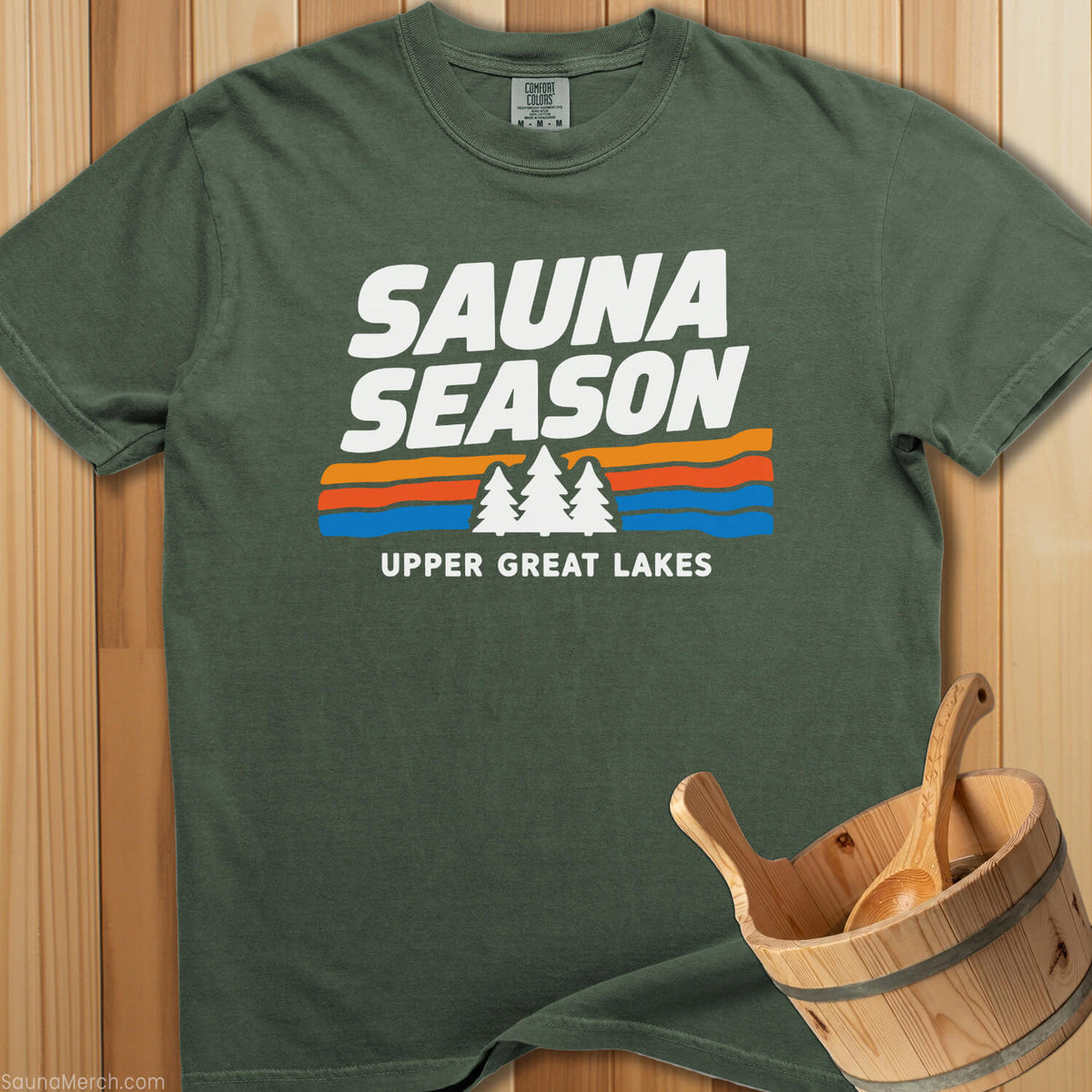 Sauna Season Upper Great Lakes T-Shirt - SaunaMerch