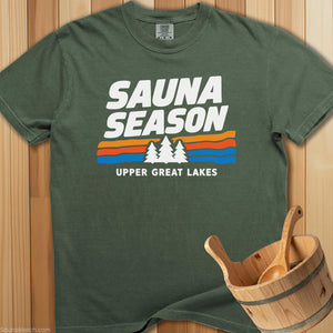 Sauna Season Upper Great Lakes T-Shirt - SaunaMerch