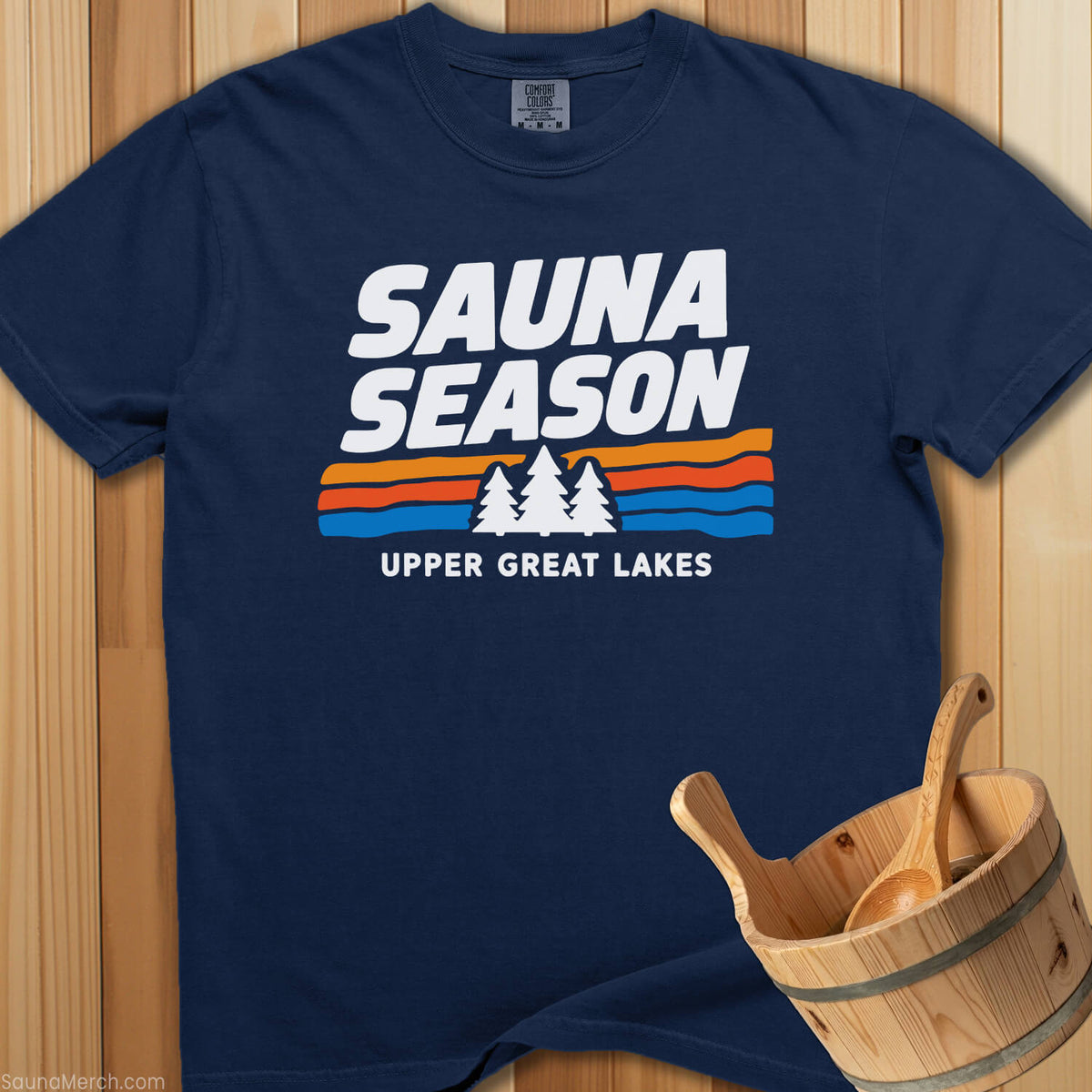 Sauna Season Upper Great Lakes T-Shirt - SaunaMerch