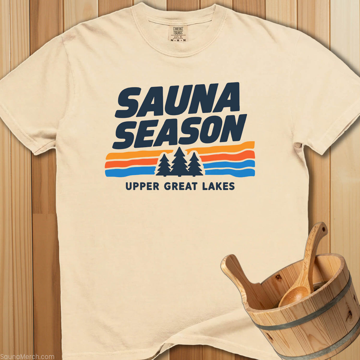 Sauna Season Upper Great Lakes T-Shirt - SaunaMerch