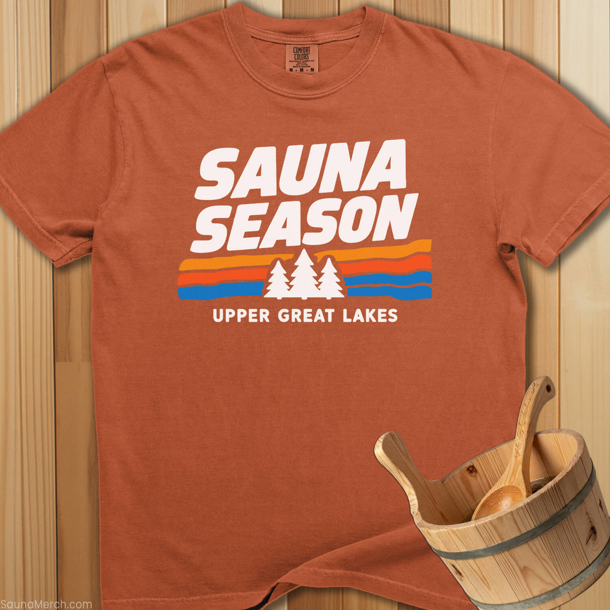 Sauna Season Upper Great Lakes T-Shirt - SaunaMerch
