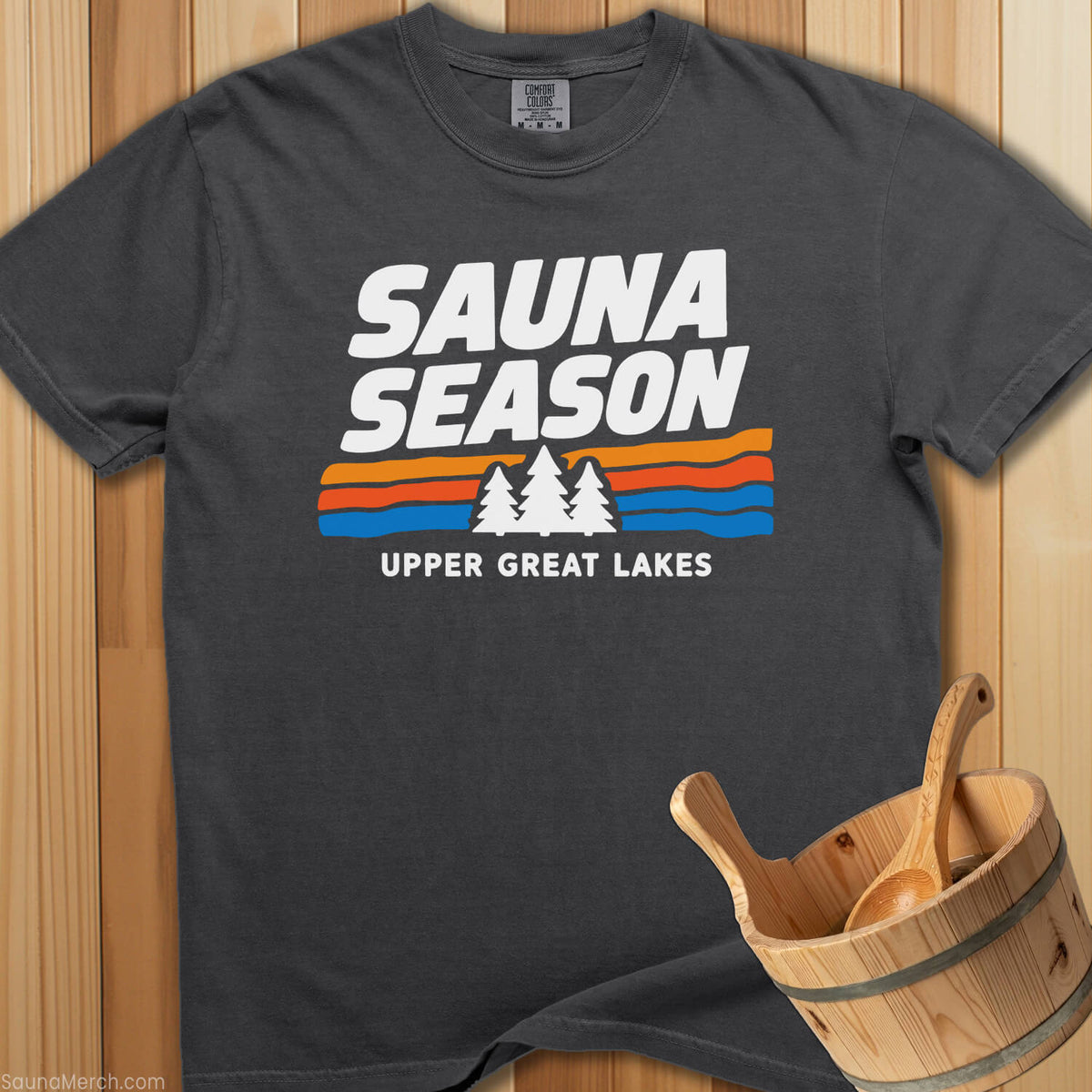 Sauna Season Upper Great Lakes T-Shirt - SaunaMerch