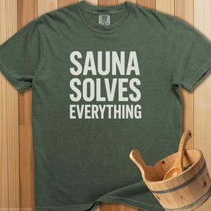 Sauna Solves Everything T-Shirt - SaunaMerch