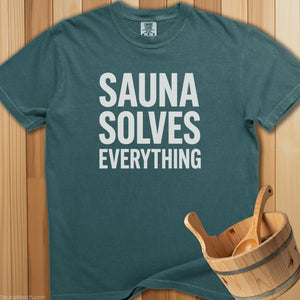 Sauna Solves Everything T-Shirt - SaunaMerch