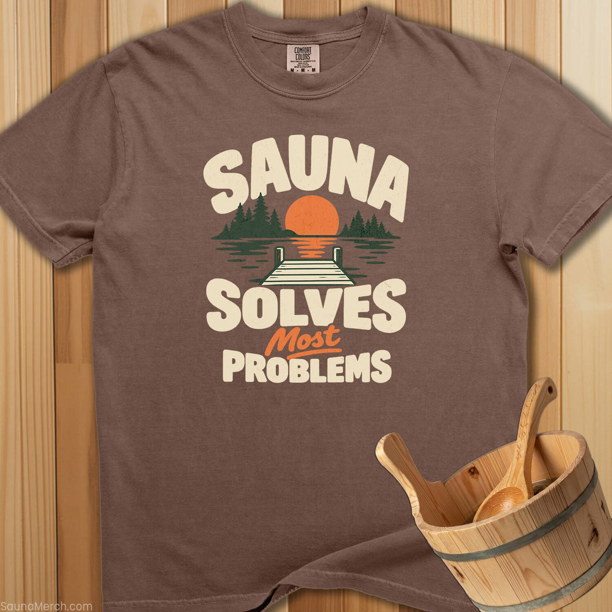 Sauna Solves Most Problems T-Shirt - SaunaMerch