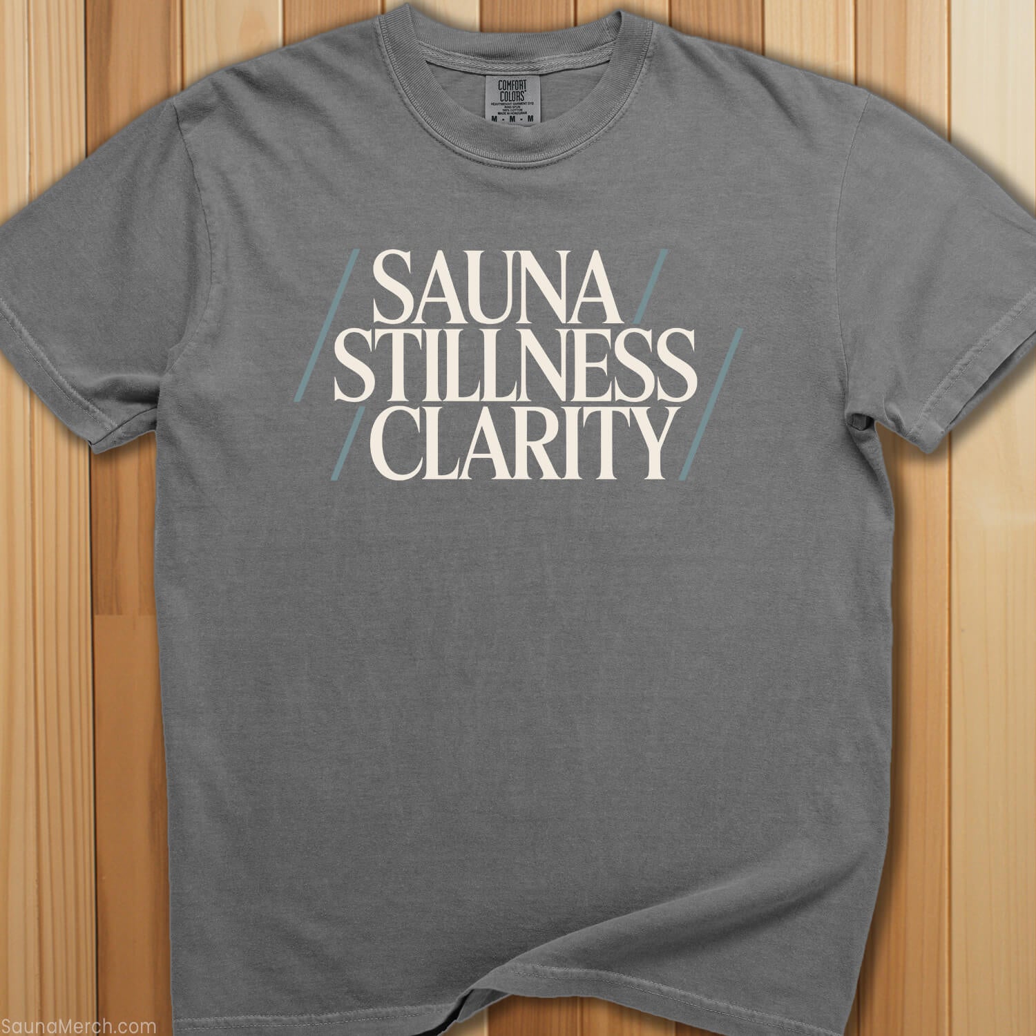 Sauna, Stillness, Clarity T-Shirt - SaunaMerch