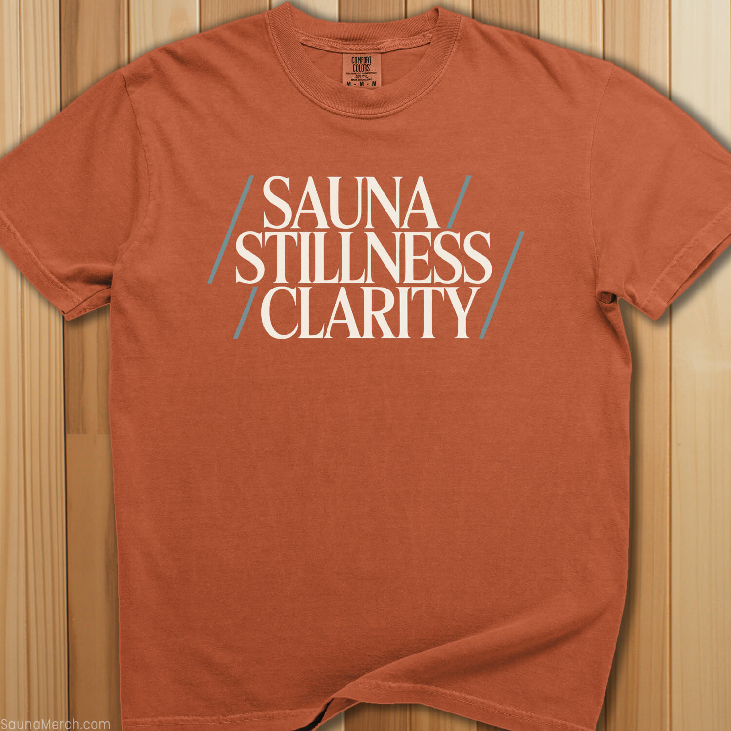 Sauna, Stillness, Clarity T-Shirt - SaunaMerch