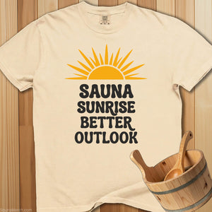Sauna Sunrise Better Outlook T-Shirt - Ivory