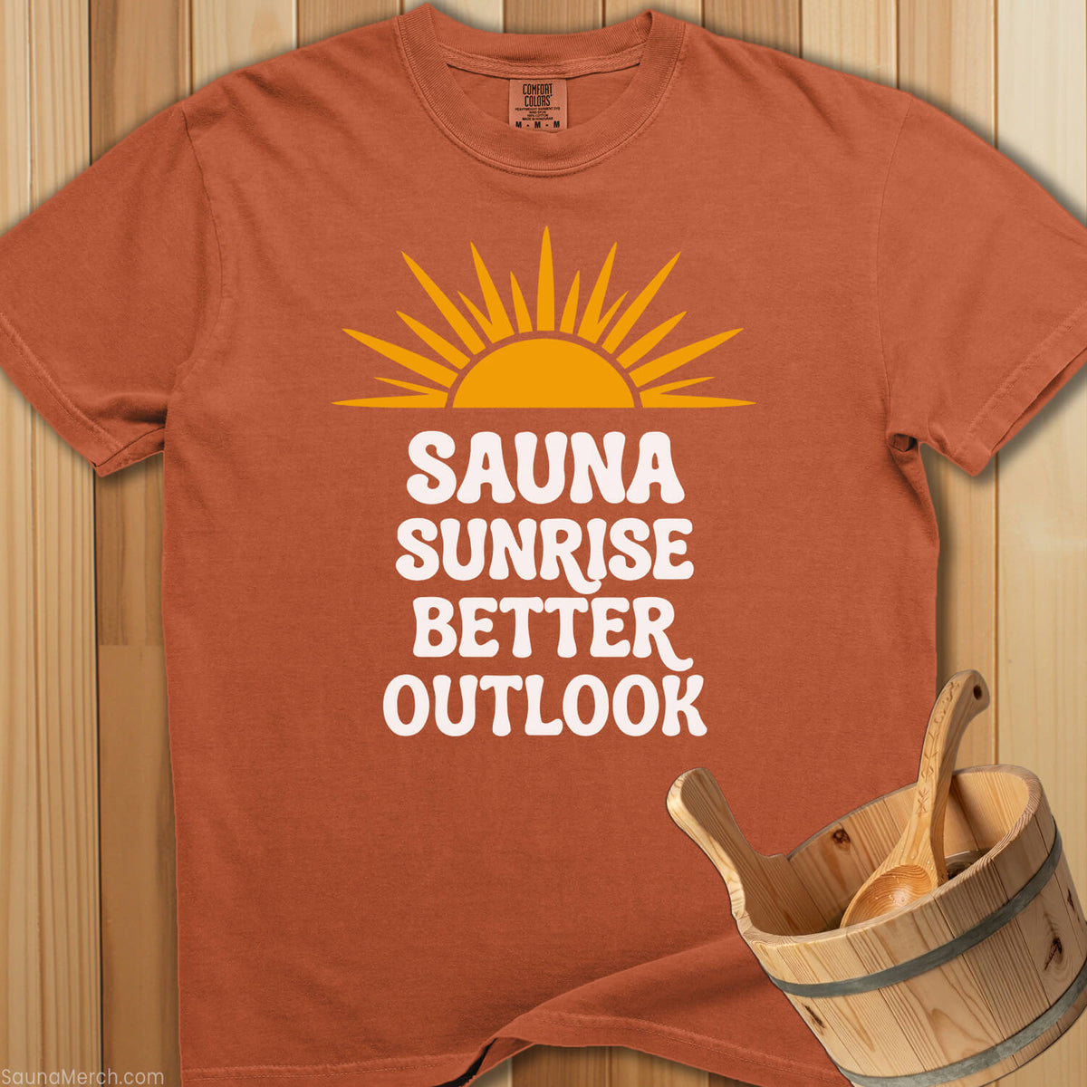 Sauna Sunrise Better Outlook T-Shirt - Yam