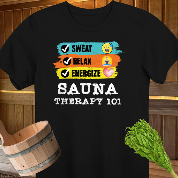 Sauna Therapy Checklist T-Shirt