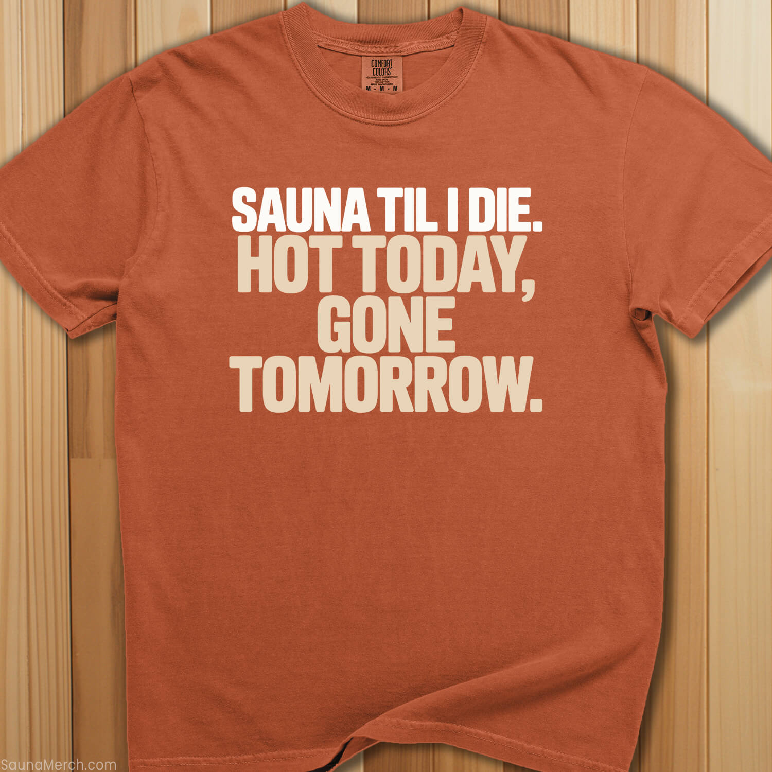 Sauna Til I Die Hot Today T-Shirt - SaunaMerch