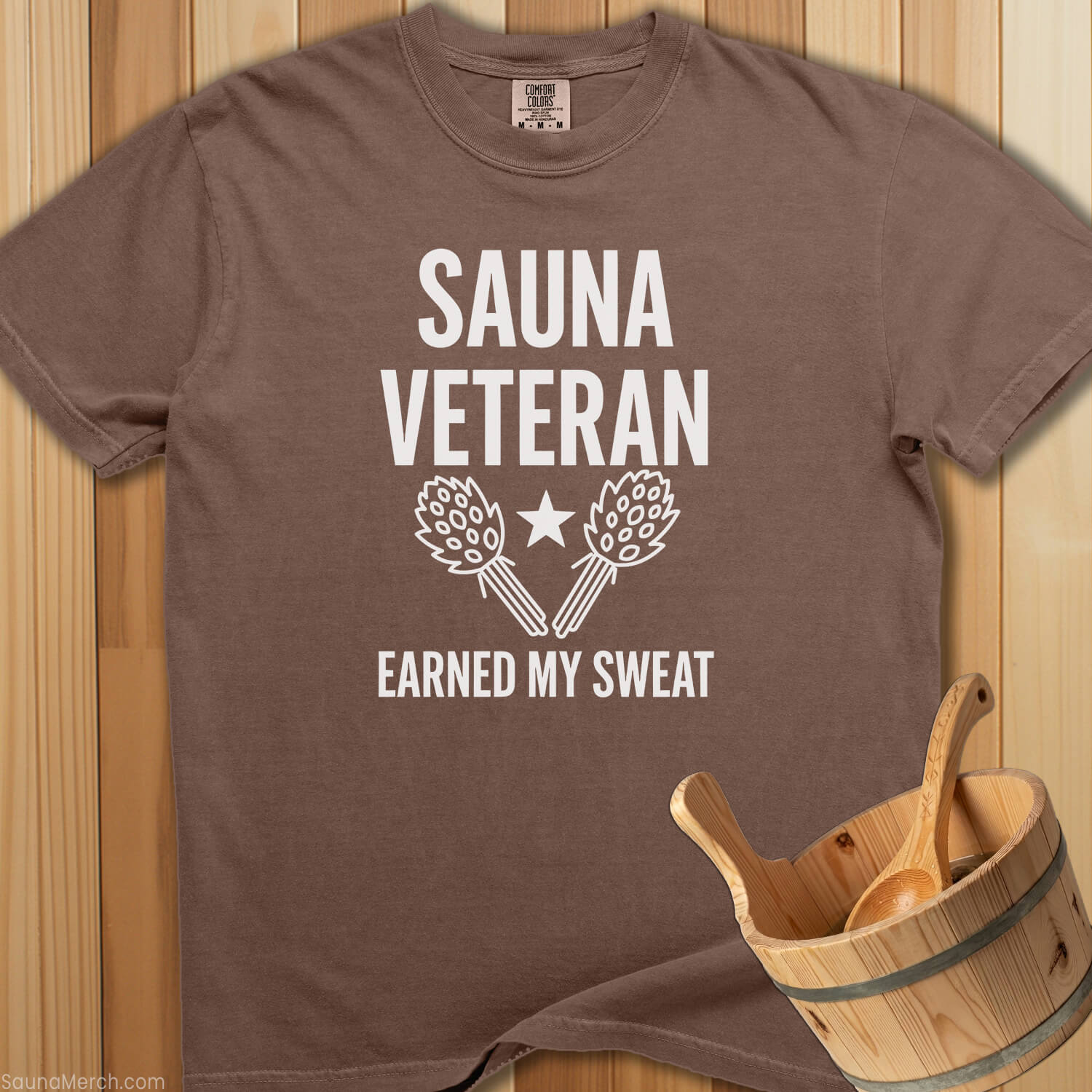 Sauna Veteran Earned My Sweat T-Shirt - Espresso