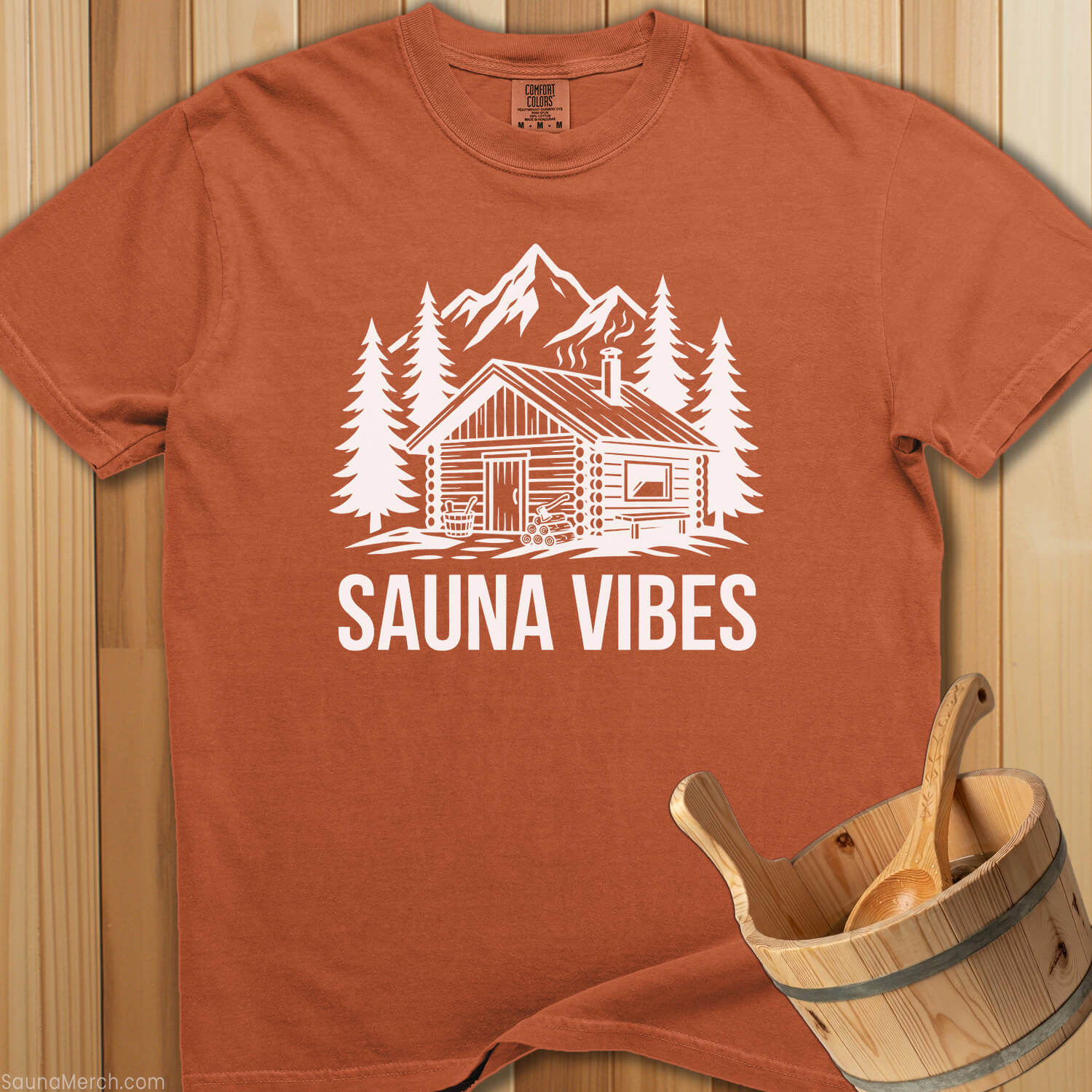 Sauna Cabin Vibes T-Shirt - Yam