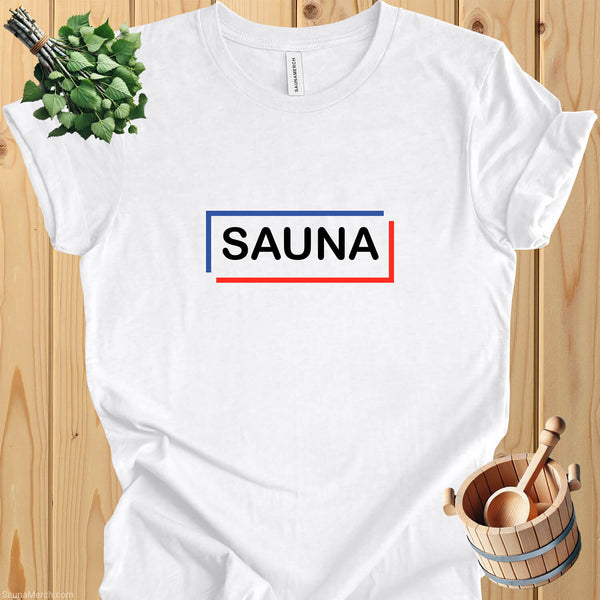 Classic Sauna Tee - Cotton, Humorous Design