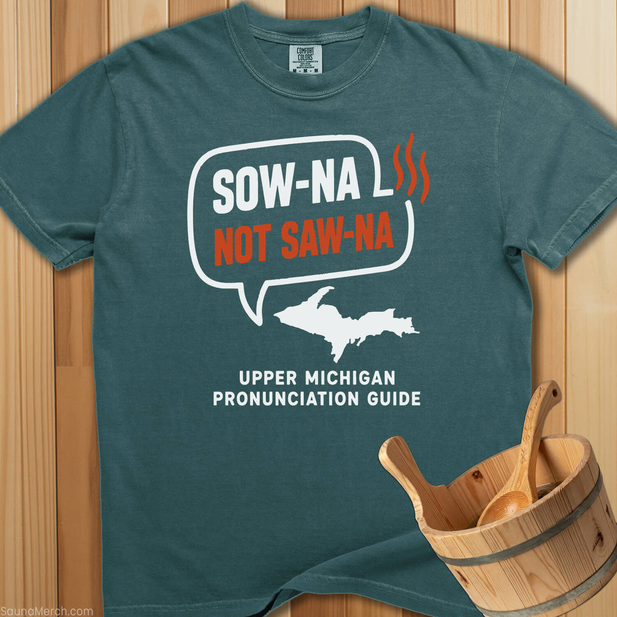 Sow-Na Michigan Pronunciation T-Shirt - SaunaMerch