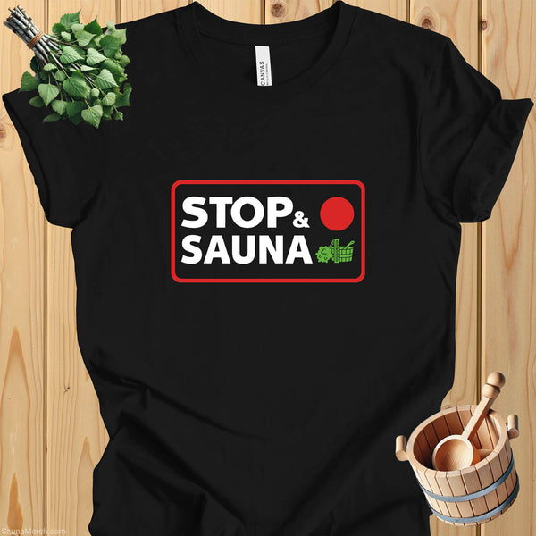 Stop and Sauna Cotton Jersey Tee