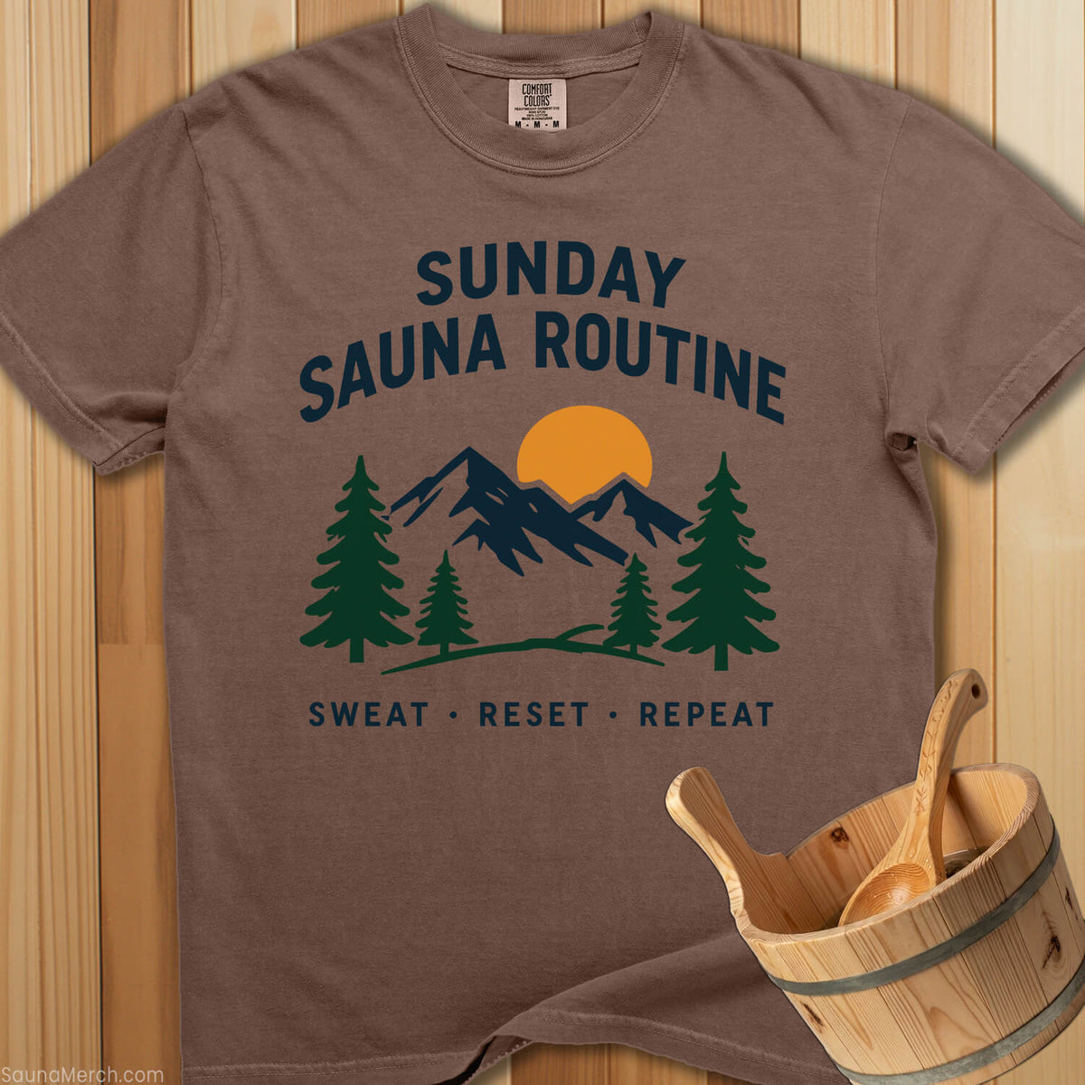 Sunday Sauna Routine T-Shirt - SaunaMerch