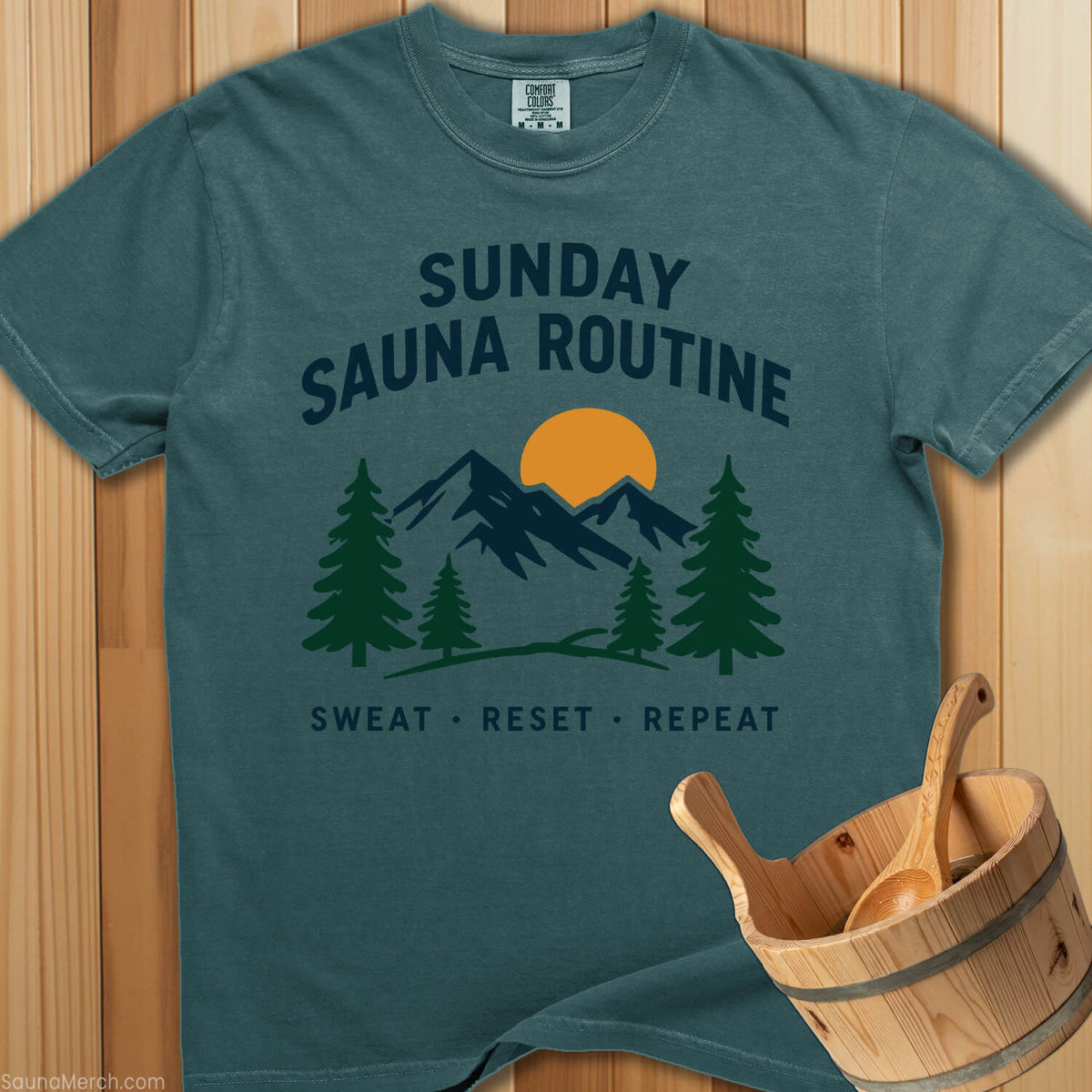 Sunday Sauna Routine T-Shirt - SaunaMerch
