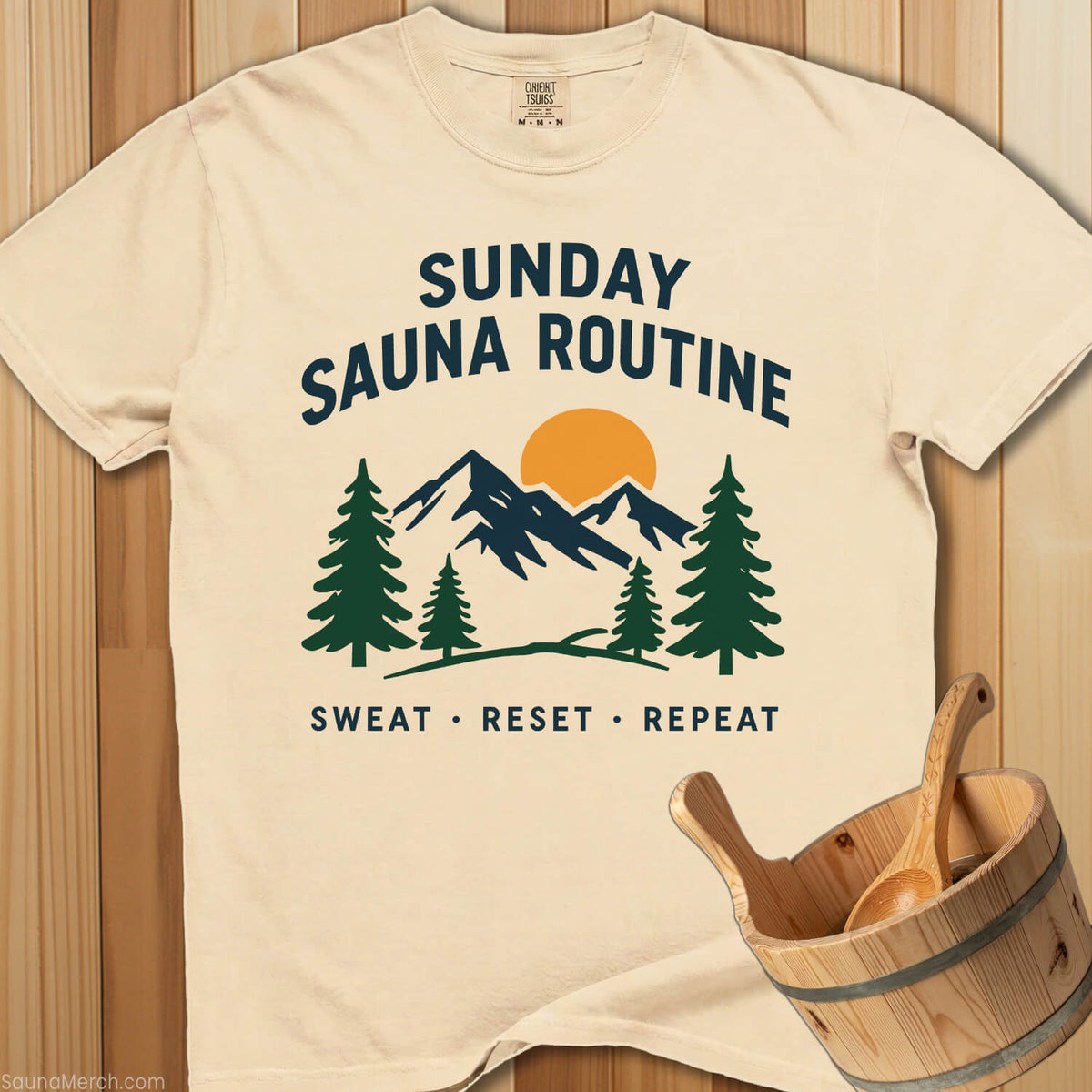 Sunday Sauna Routine T-Shirt - SaunaMerch