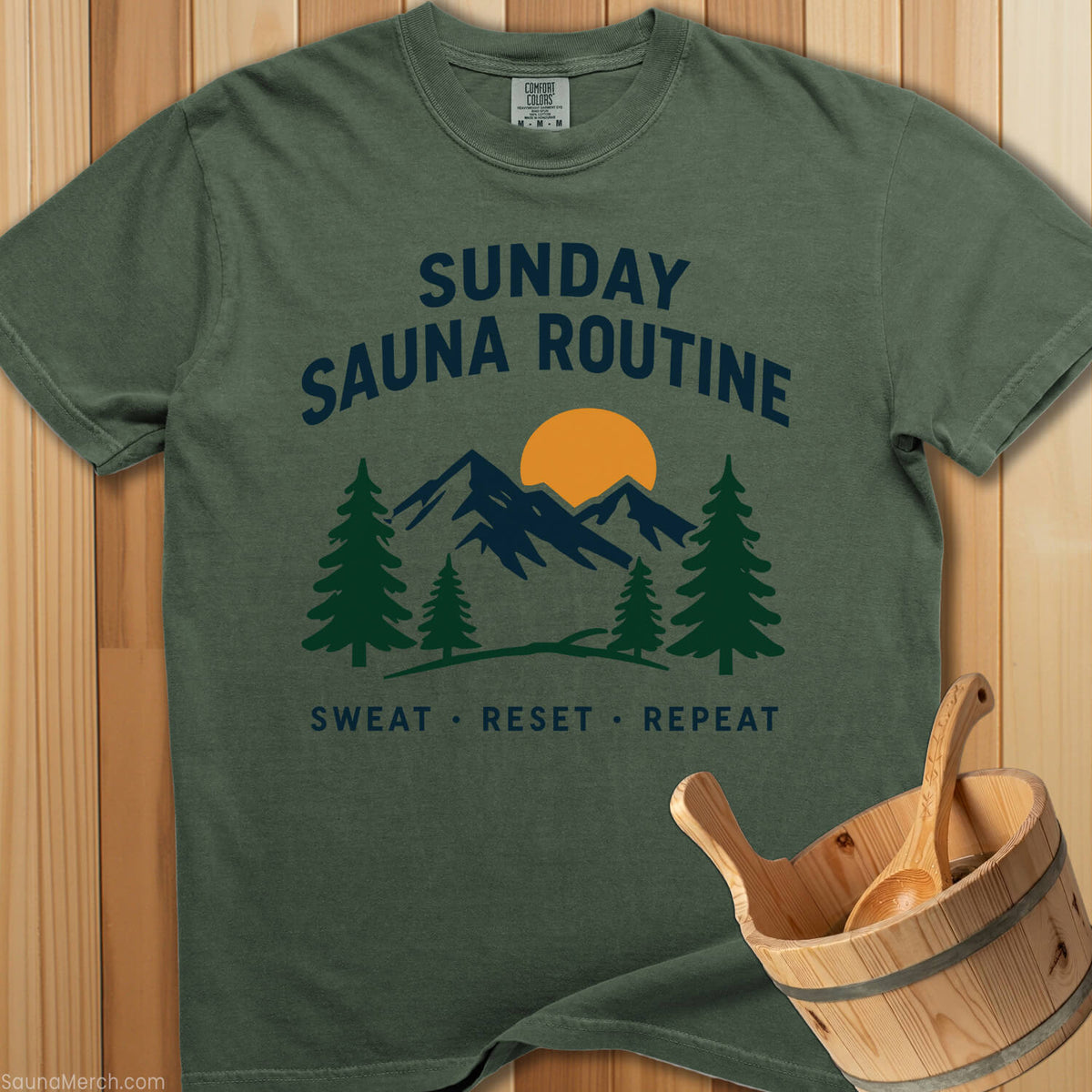 Sunday Sauna Routine T-Shirt - SaunaMerch