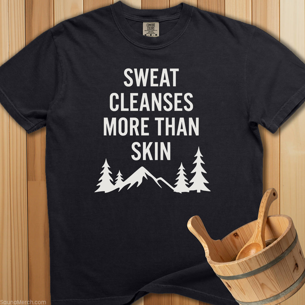 Sweat Cleanses More Than Skin T-Shirt - Black