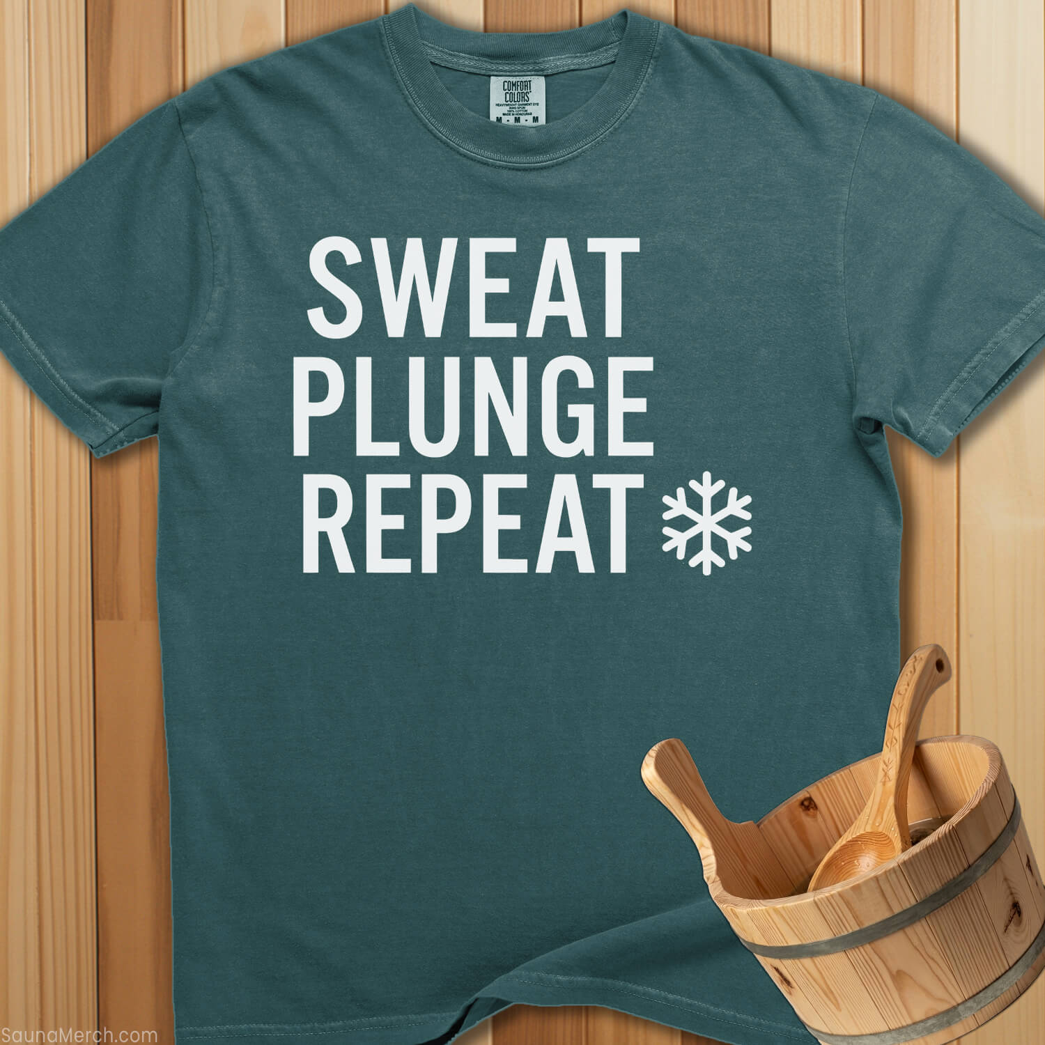 Sweat Plunge Repeat T-Shirt - SaunaMerch